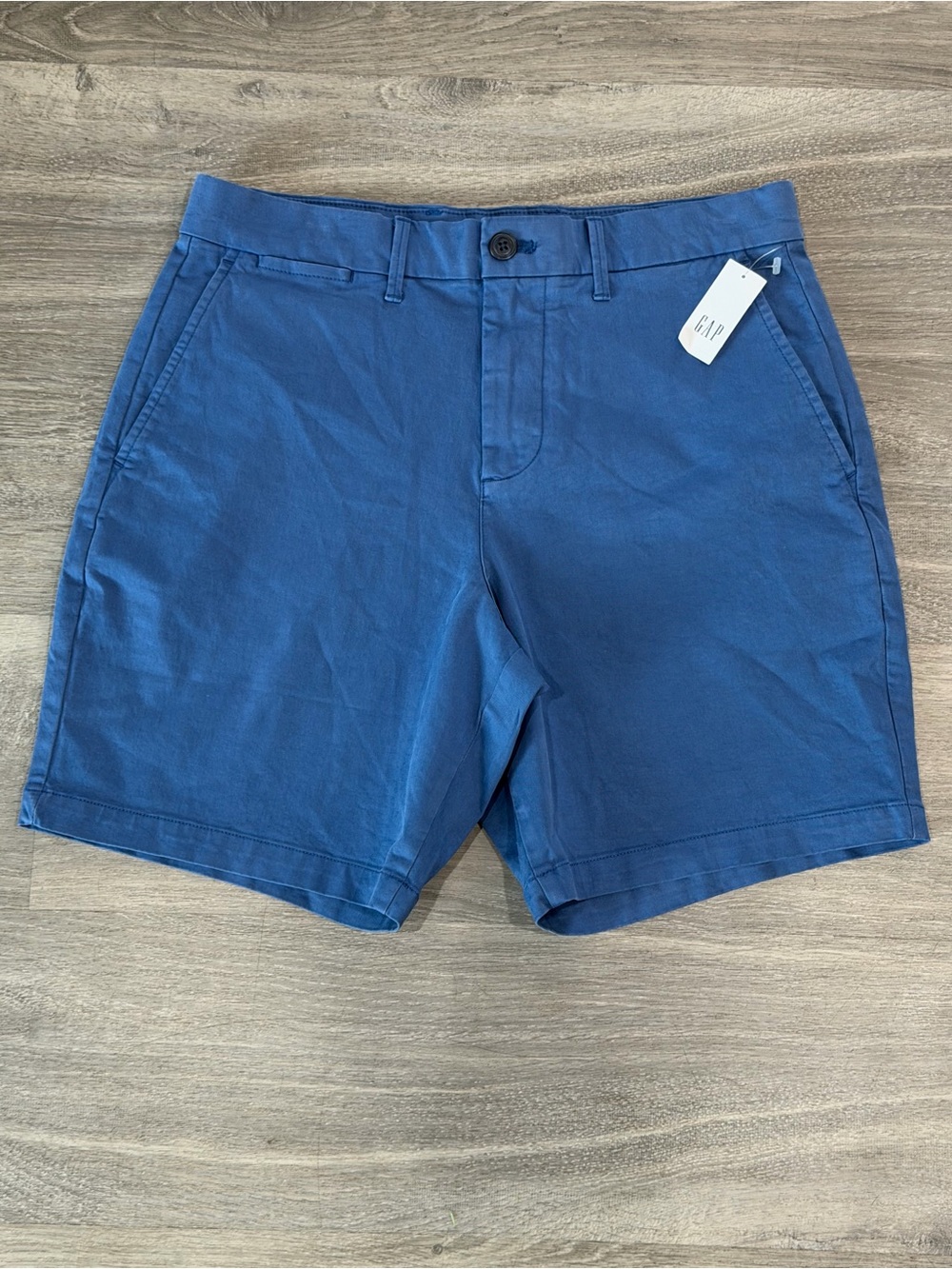 Gap Men's 8" Vintage Chino Shorts Chrome Blue — Size 29 NWT